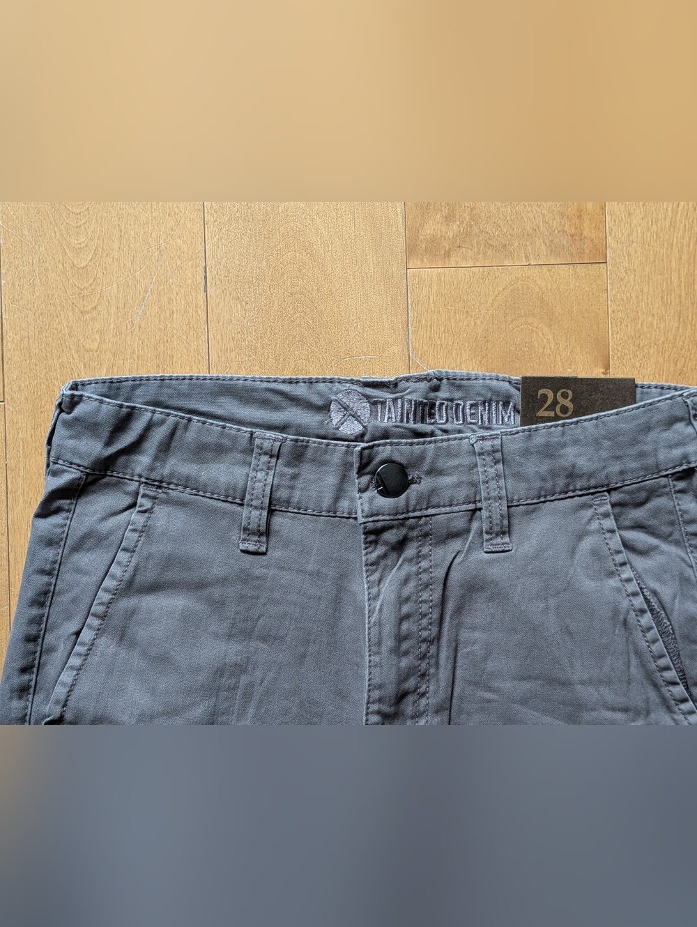 Tainted Denim Men's Gray Cargo Jogger Pants Size 28 New With Tags (NWT) - Picture 5 of 12